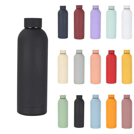 500Ml Stainless Steel Small Mouth Insulated Cup Portable Outdoor Sports Water Bottle