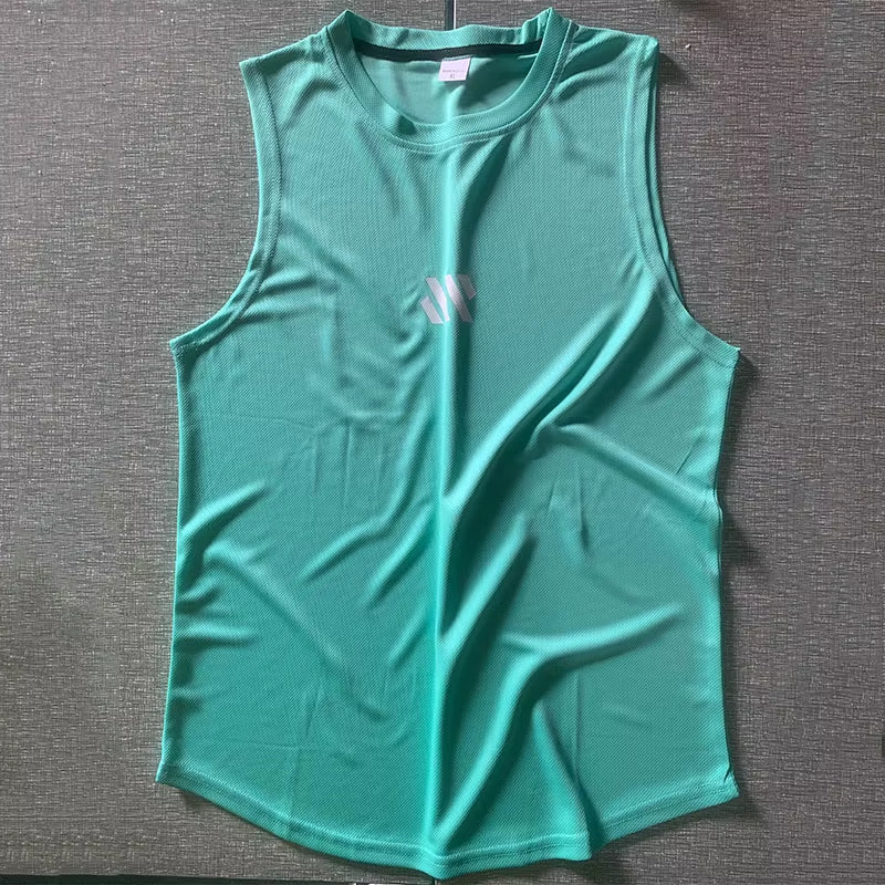 Mannen Bodybuilding Tank Tops Gym Workout Fitness Mouwloos Shirt Running Kleding Stringer Singlet Zomer Toevallige Vest