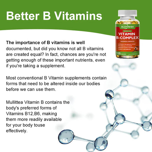 Daily Multivitamin B Capsule Anti-Oxidation Skin Repair Liver Health & Energy Care VB Complex 