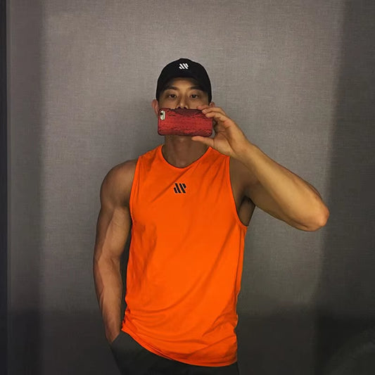 Mannen Bodybuilding Tank Tops Gym Workout Fitness Mouwloos Shirt Running Kleding Stringer Singlet Zomer Toevallige Vest