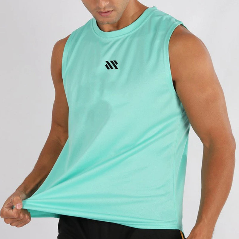 Mannen Bodybuilding Tank Tops Gym Workout Fitness Mouwloos Shirt Running Kleding Stringer Singlet Zomer Toevallige Vest