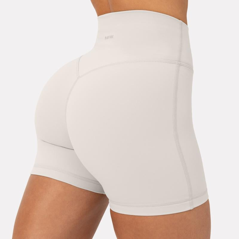 PAVOI ACTIVE Buttery Soft Shorts for Women - High Waisted Workout Shorts - 4" & 6" No Front Seams Gym Shorts - Flexflow